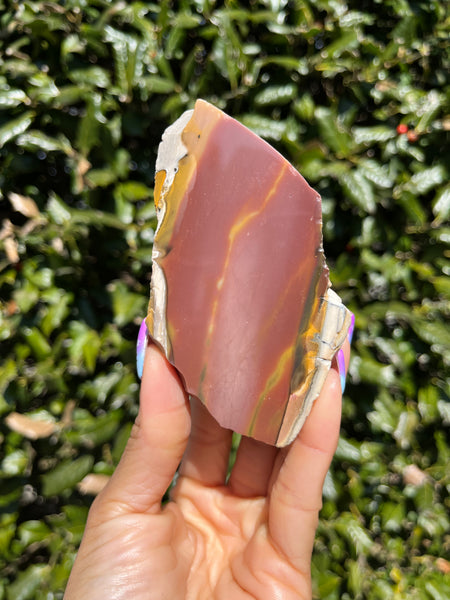 Partially Polished Mookaite