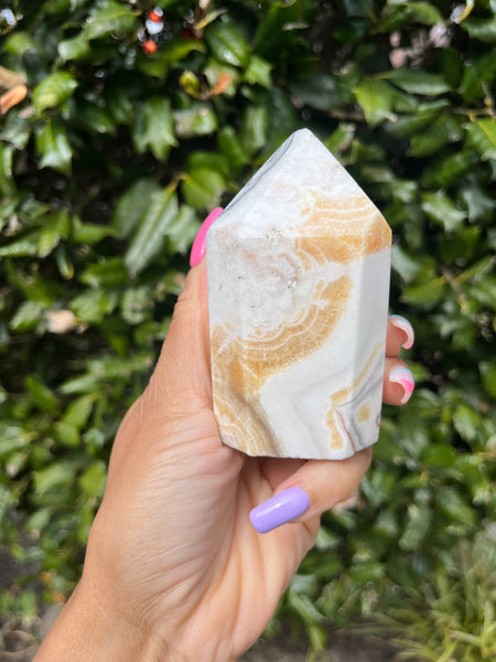 Orange Calcite Point