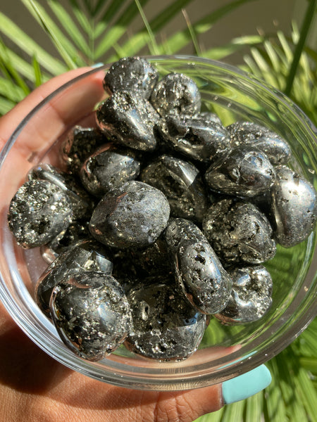 Pyrite Tumbled Stone