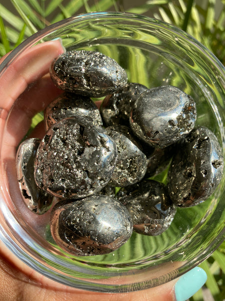Pyrite Tumbled Stone