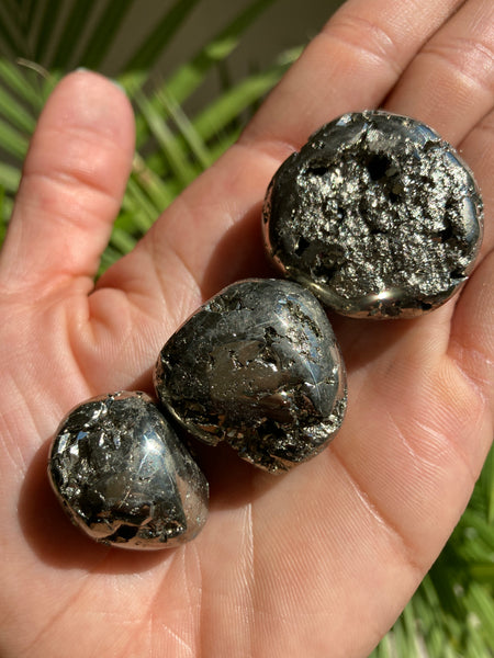 Pyrite Tumbled Stone