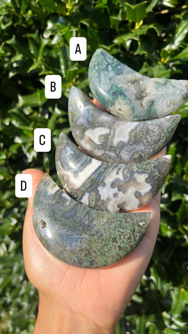 Moss Agate Moon - Select