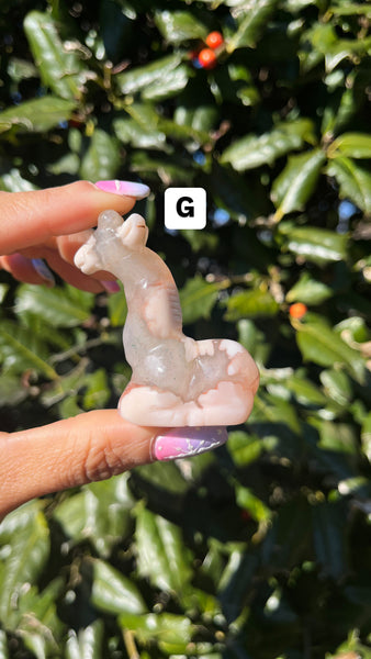 Flower Agate Giraffe(Select)