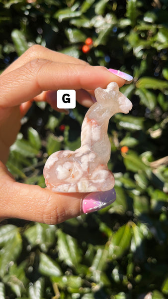 Flower Agate Giraffe(Select)