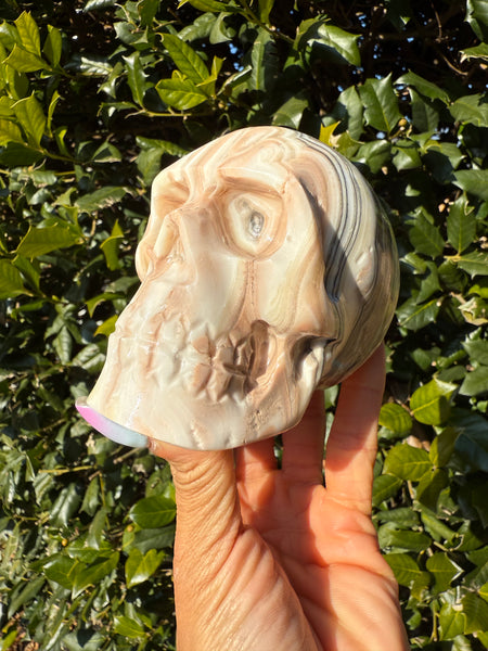 Orange Calcite Skull