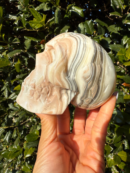Orange Calcite Skull