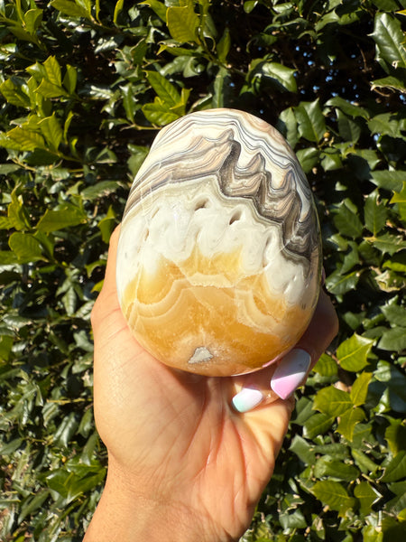 Orange Calcite Skull