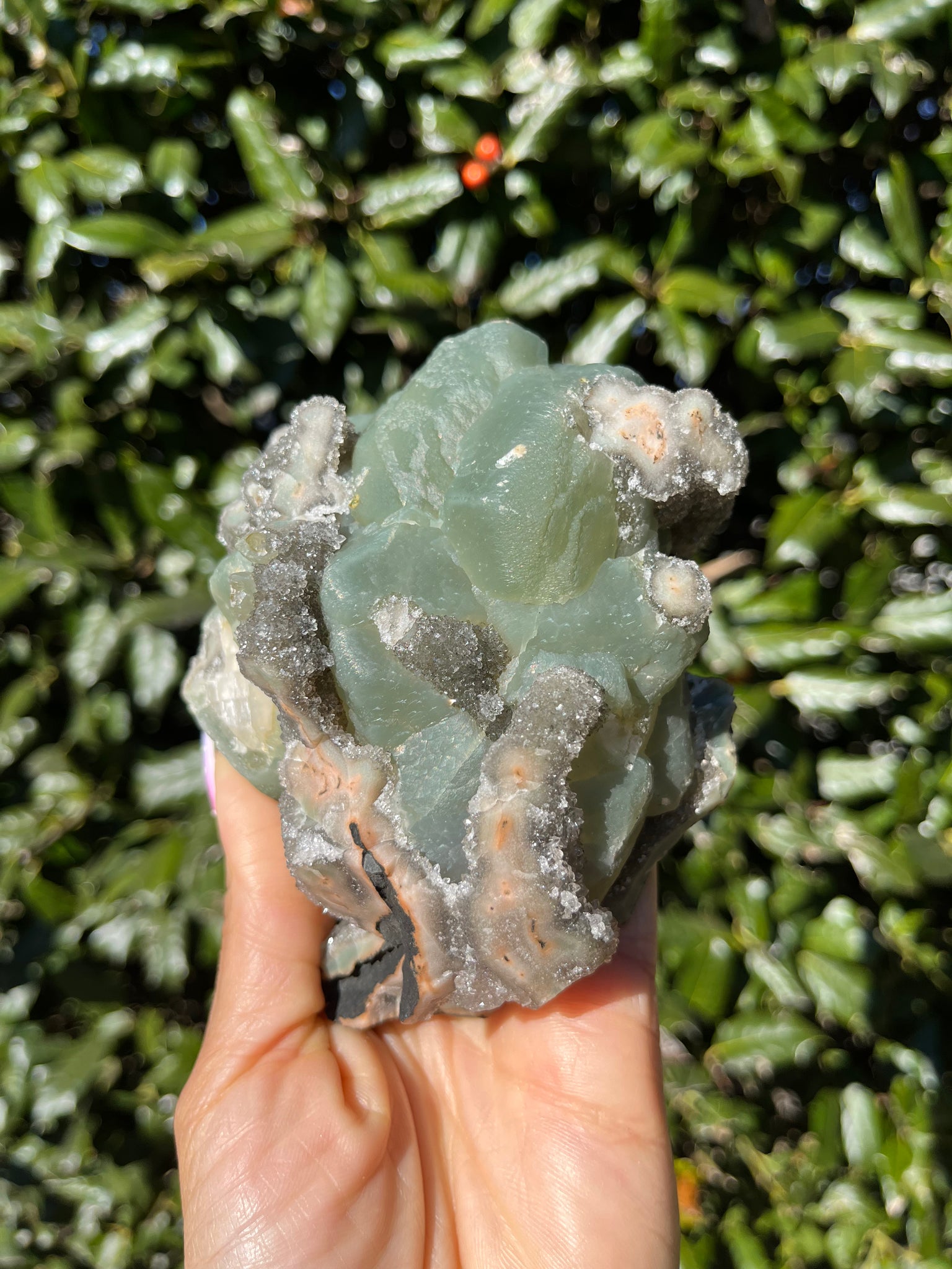 Calcite x Chlorite Included Quartz