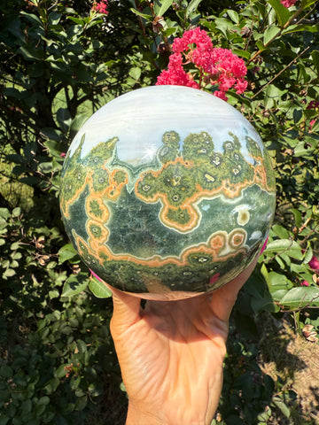 7th Vein Ocean Jasper Sphere