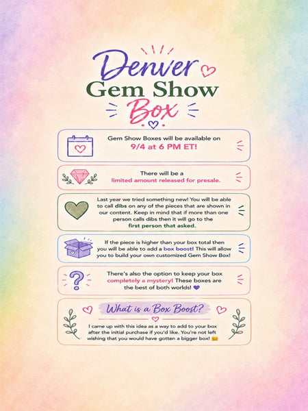 Denver Gem Show Box Pre-Sale