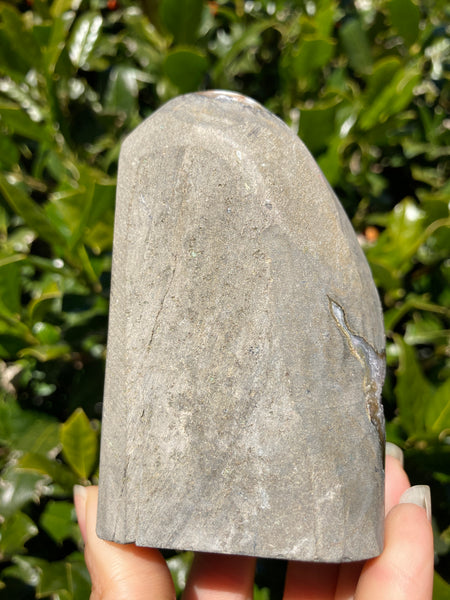 Amethyst & Calcite Cut Base