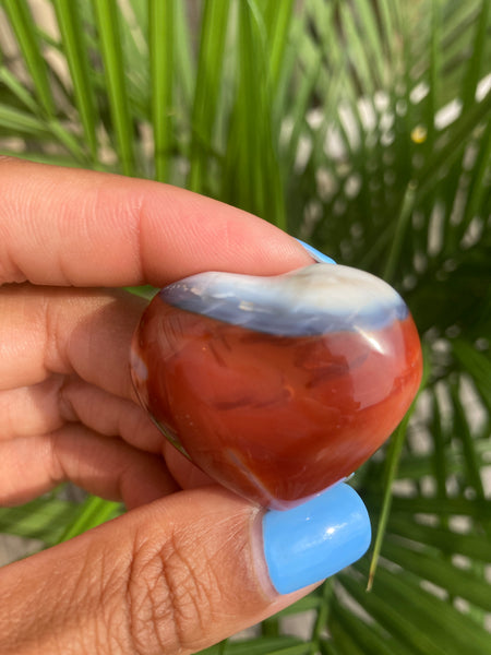 Carnelian Agate Mini Heart